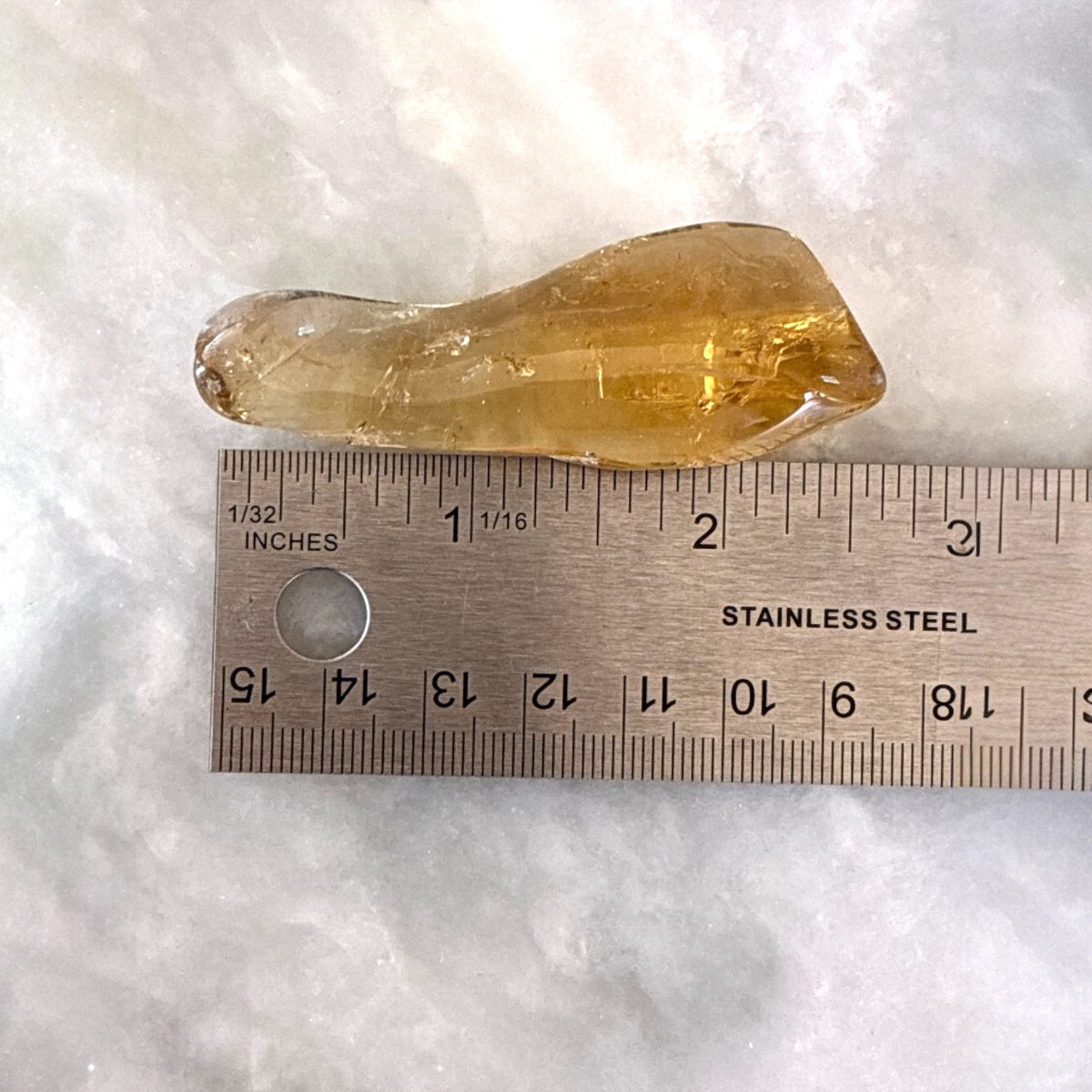 Yellow Citrine Polished - Zambia, 26.9g