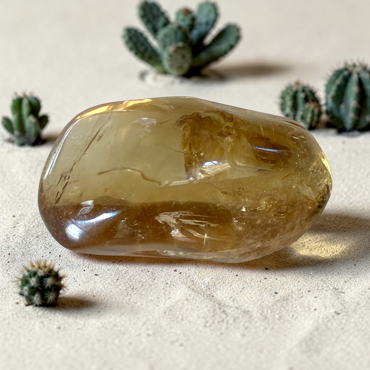 Yellow Citrine Polished - Zambia, 63.9g