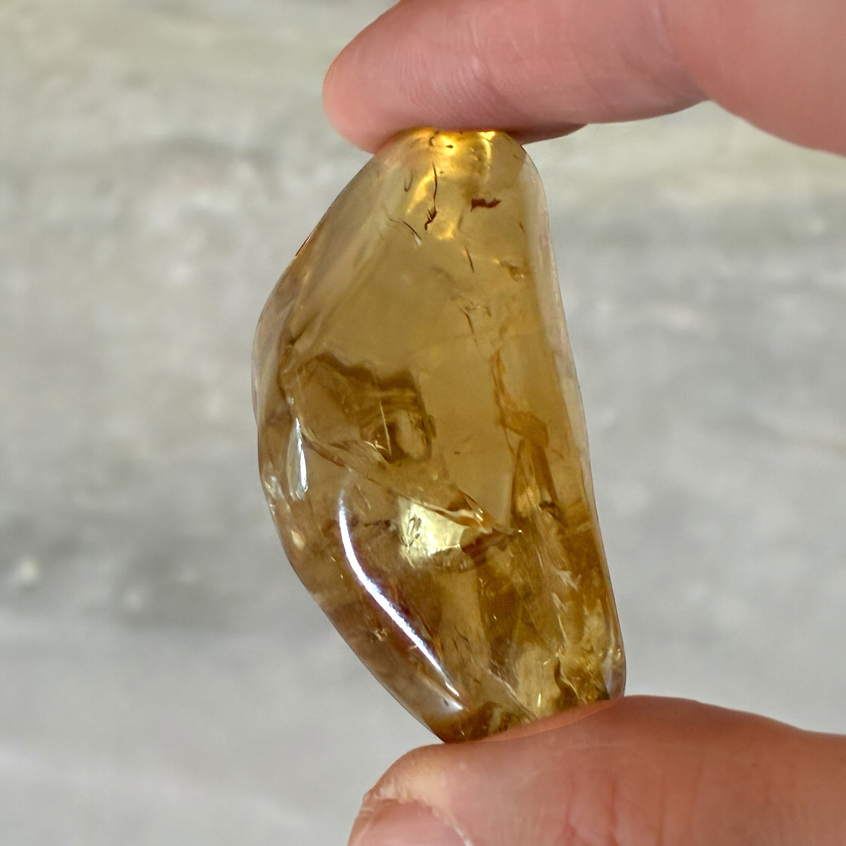 Yellow Citrine Polished - Zambia, 63.9g