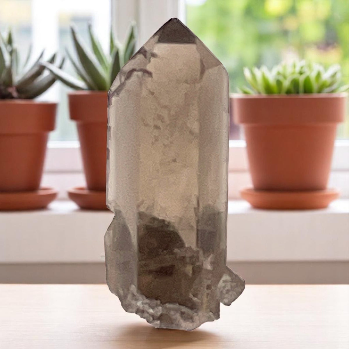 Crystal  - Rutile, Rutilated Quartz, Smoky Quartz  - Brazil, 21.5g