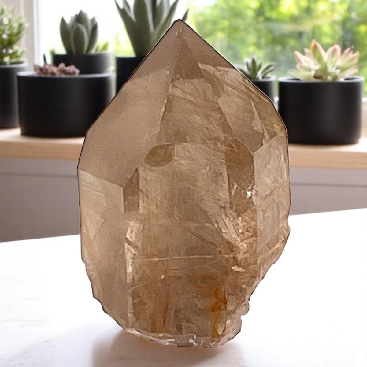 Crystal  - Rutile, Rutilated Quartz, Smoky Quartz  - Brazil, 69.1g
