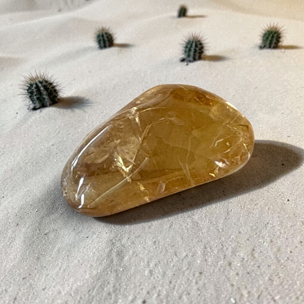 Yellow Citrine Polished - Zambia, 63.9g