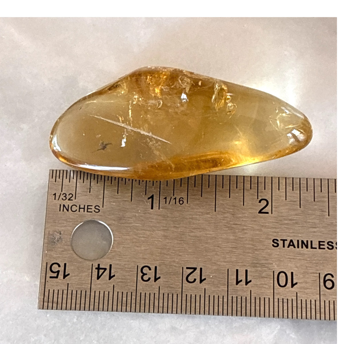 Yellow Citrine Polished - Zambia, 38.9g