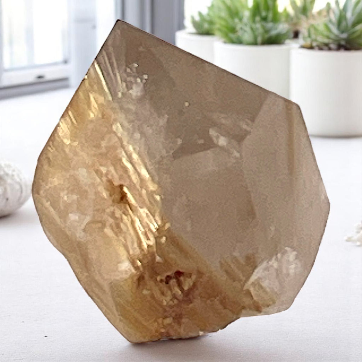 Crystal Specimen - Rutilated Quartz, Smoky Quartz  - Brazil, 19g