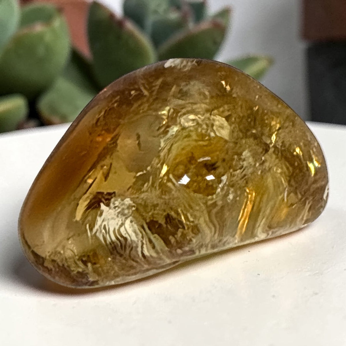 Yellow Citrine Polished - Zambia, 42.7g
