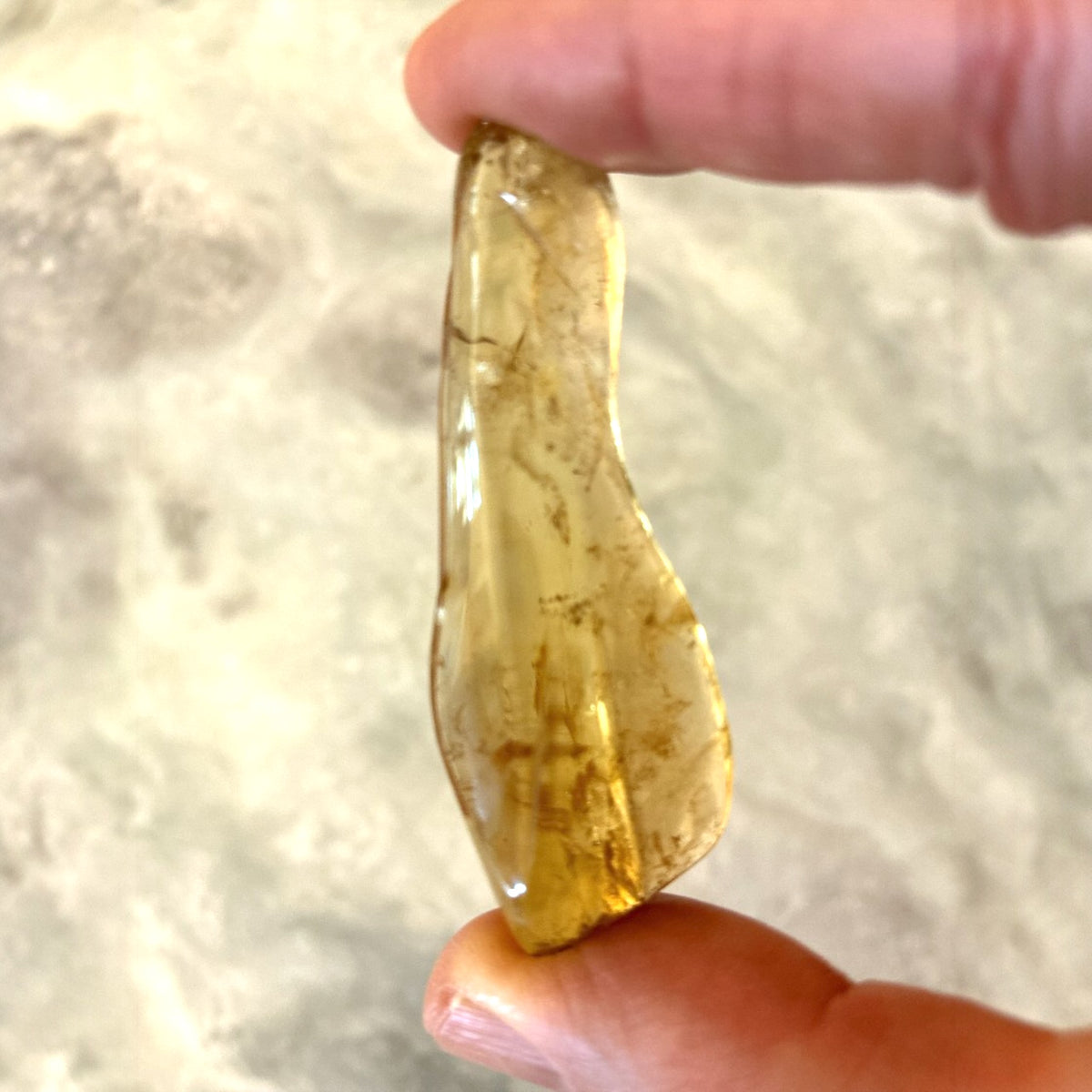 Yellow Citrine Polished - Zambia, 26.9g