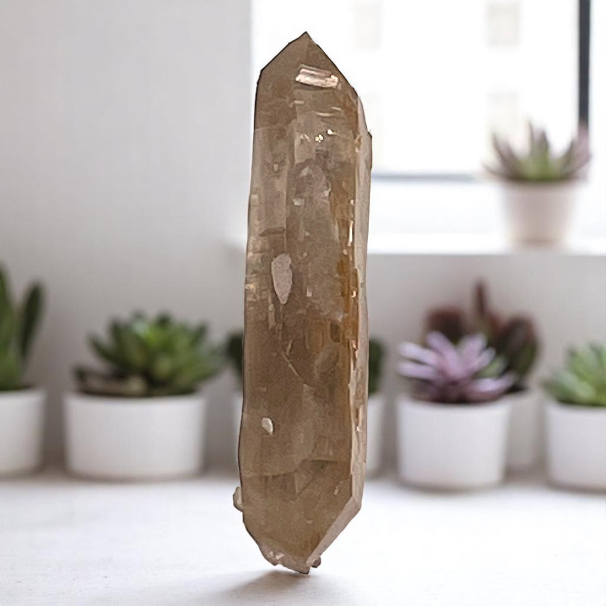 Crystal  - Rutile, Rutilated Quartz, Smoky Quartz  - Brazil, 30.3g