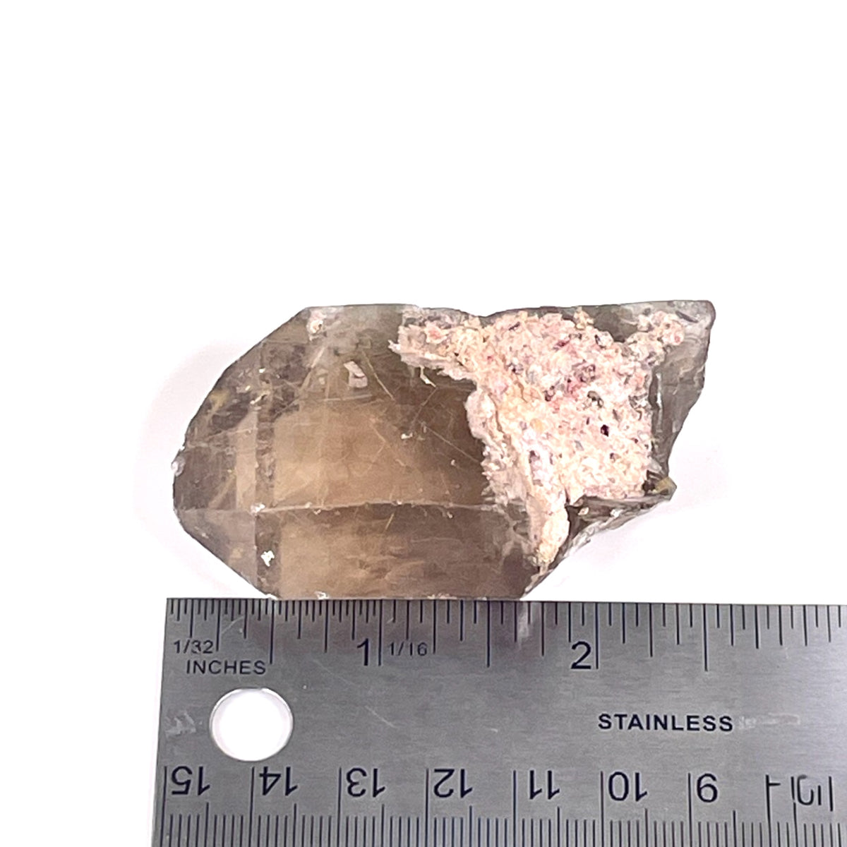 Crystal  - Rutile, Rutilated Quartz, Smoky Quartz  - Brazil, 74.2g