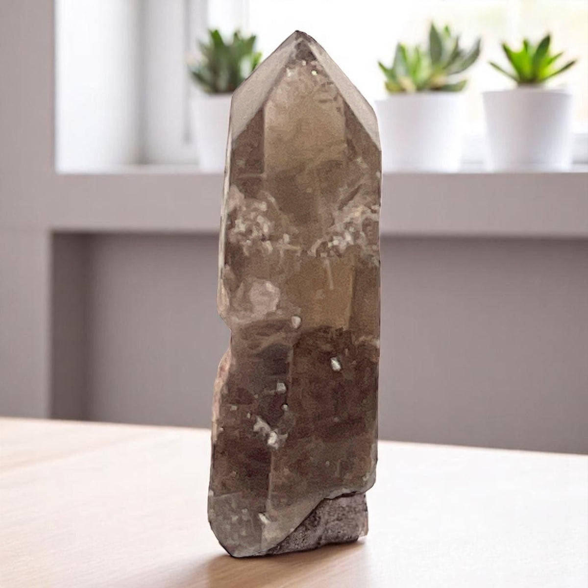 Crystal  - Rutile, Rutilated Quartz, Smoky Quartz  - Brazil, 74.2g