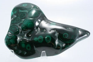 Malachite Stilactite Freeform 4.75&quot; x 4.75&quot; x 0.75&quot;