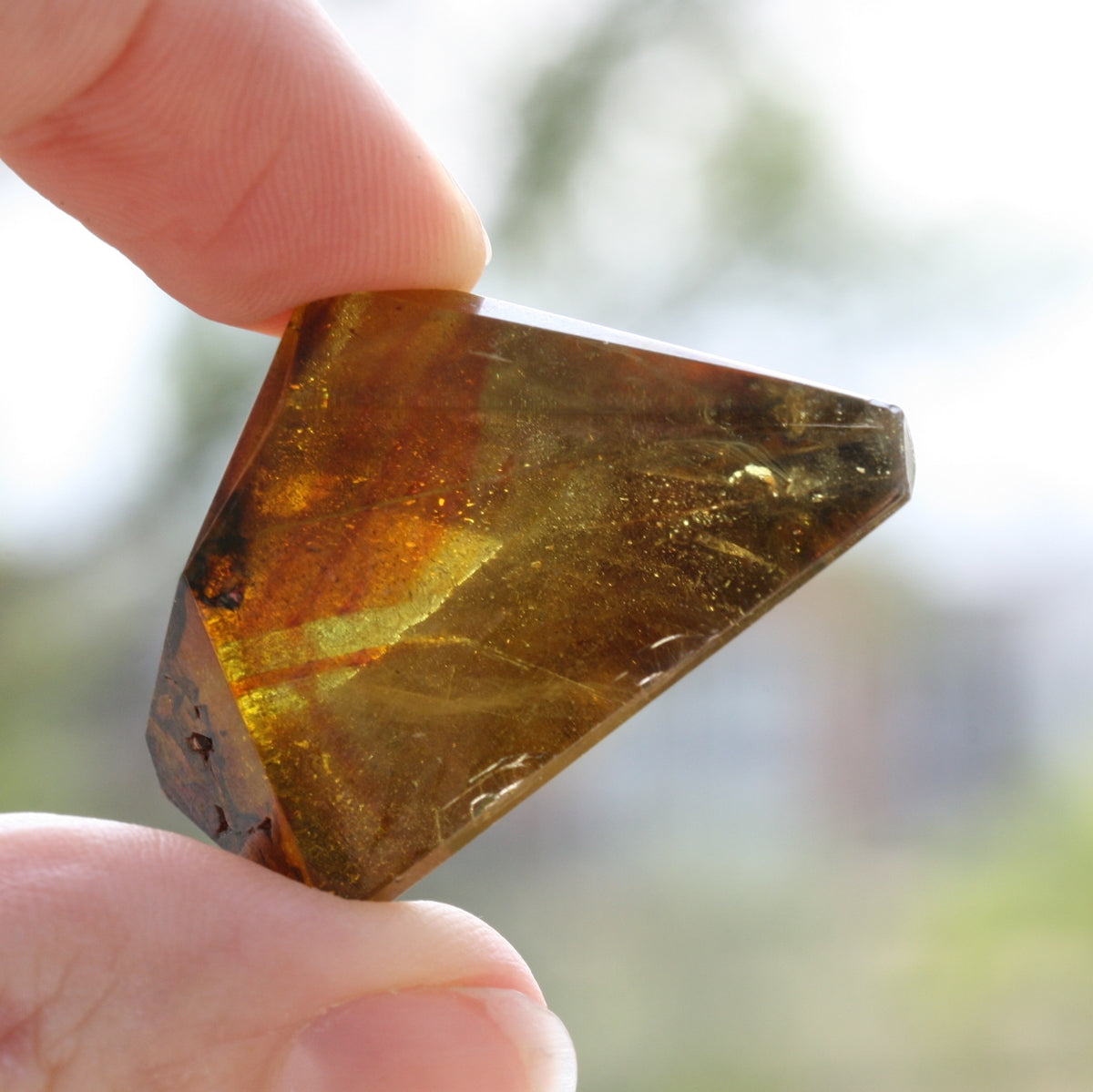 Gem Sphalerite Polished Free Form, Old Stock, Spain, 22.9 grams