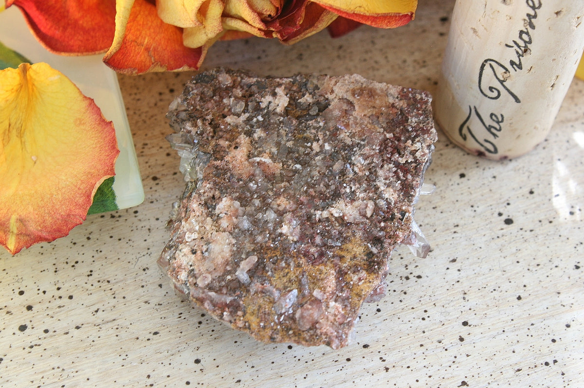 Orange River Quartz with Hematite Inclusions / Phantoms, Northern Cape, South Africa, 31.6 grams