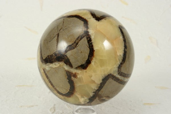 Septarian Nodule Sphere 3.50&quot; in diameter
