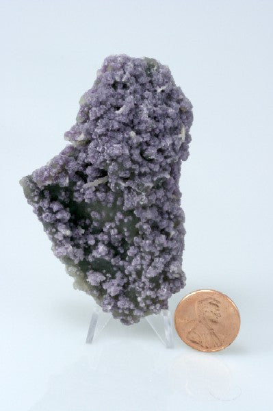 Fluorite on Chalcedony Crystal 3.00&quot; x 1.87&quot; x 0.75&quot;