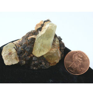 Yellow / Green Apatite Crystal, 59.7 gm
