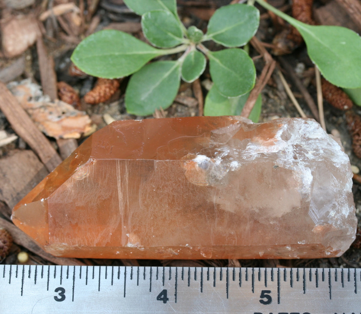 Tangerine Quartz Point, 137.6g