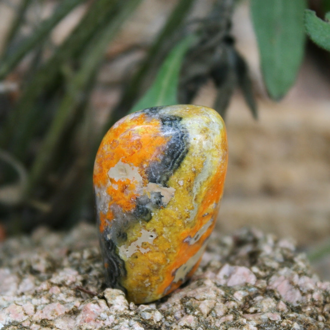 Bumblebee Jasper Sculpture, 24.4 grams