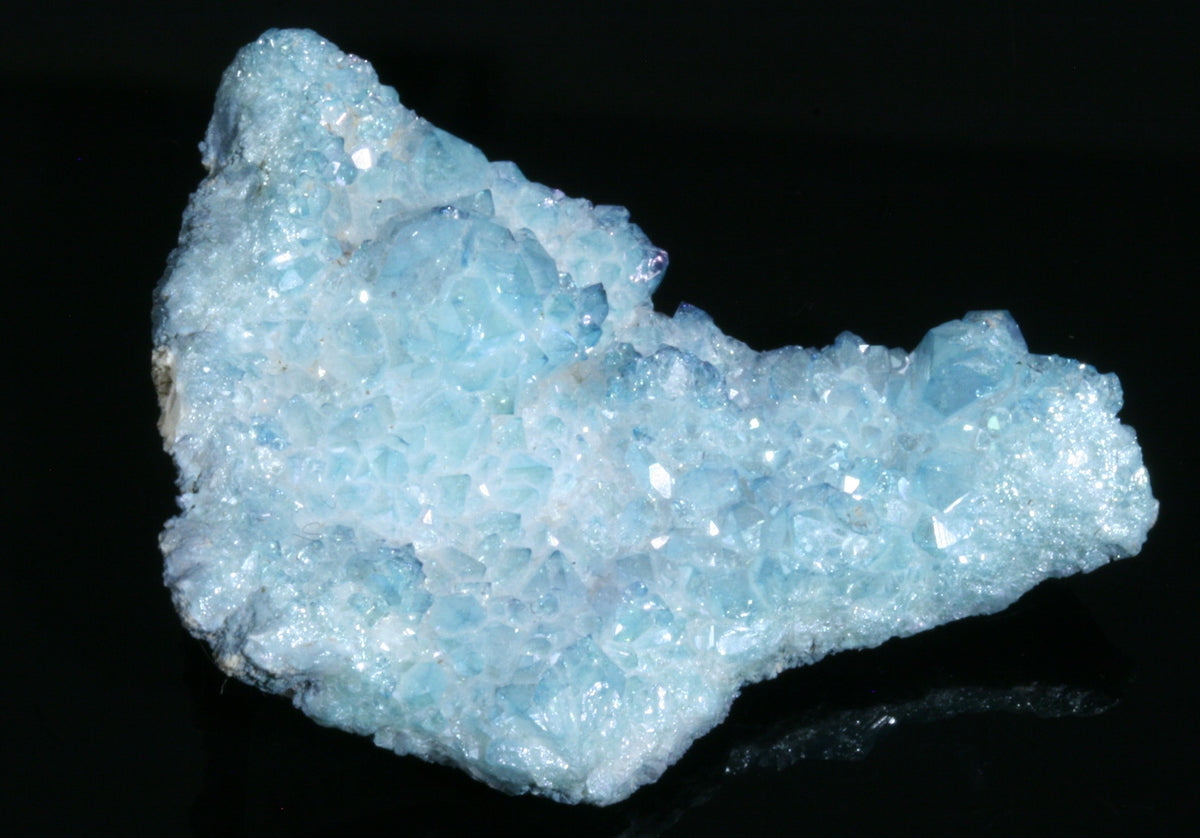 Aqua Aura Quartz Crystal 1.85&quot; x 1.27&quot; x 0.56&quot;.