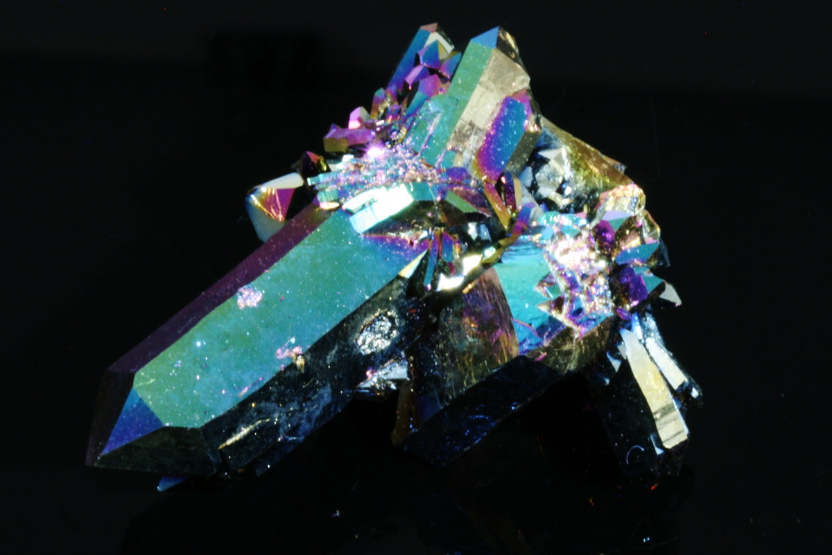Flame Aura Quartz Crystal 1.83&quot; x 1.64&quot; x 0.87&quot;
