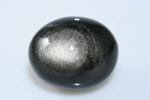 Silver Sheen Obsidian Tumbled 1.50&quot; x 1.12&quot; x 1.00&quot;