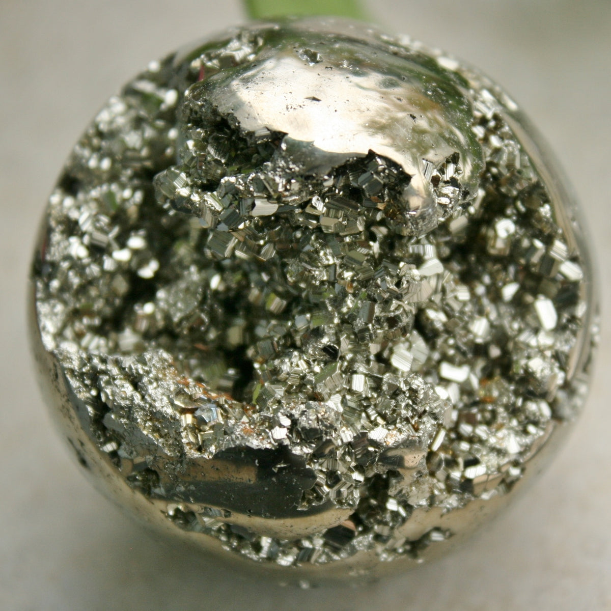 Pyrite Sphere Geode from Peru, 333.6 grams