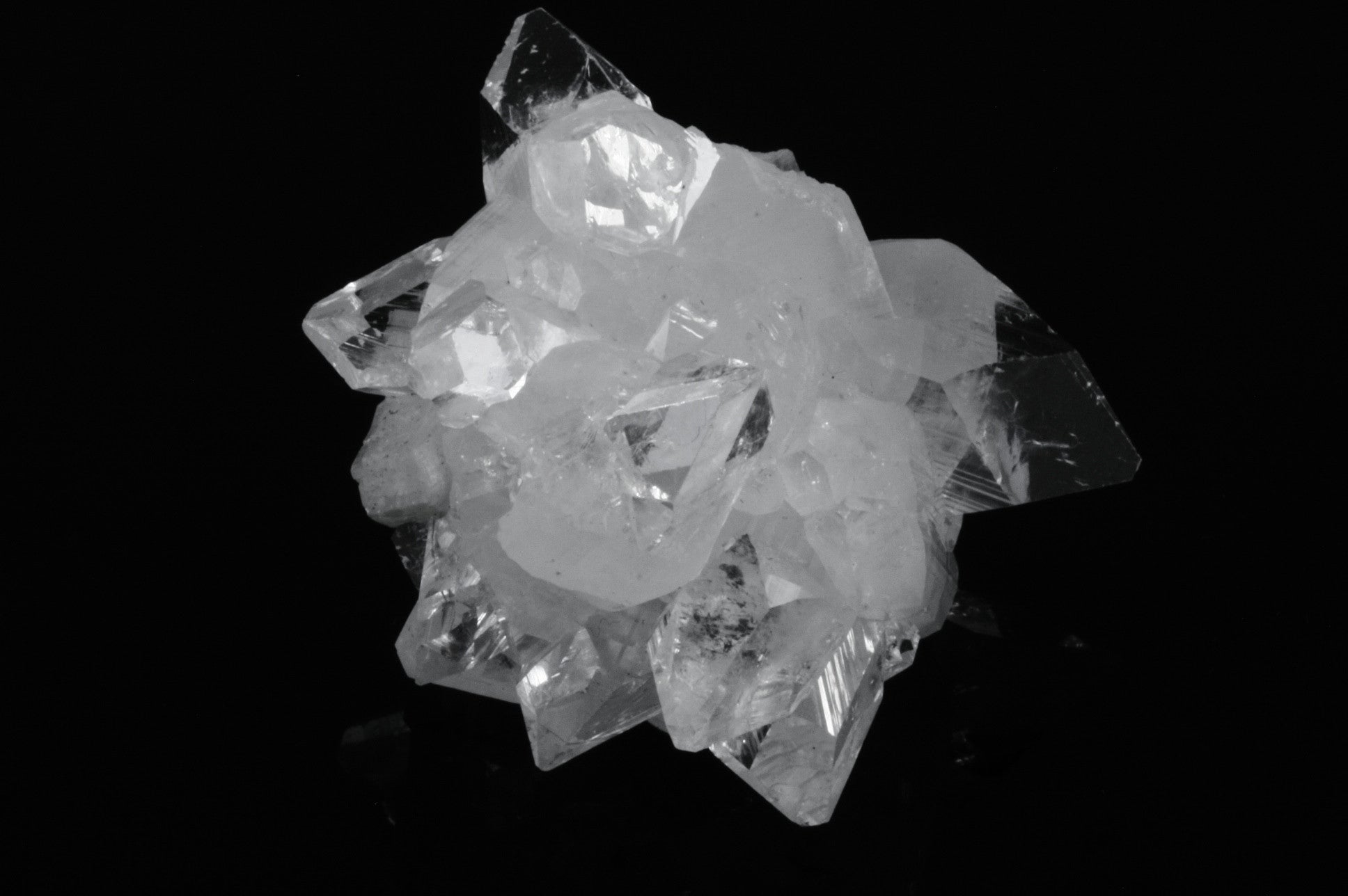 Apophyllite Crystal Cluster with Stilbite