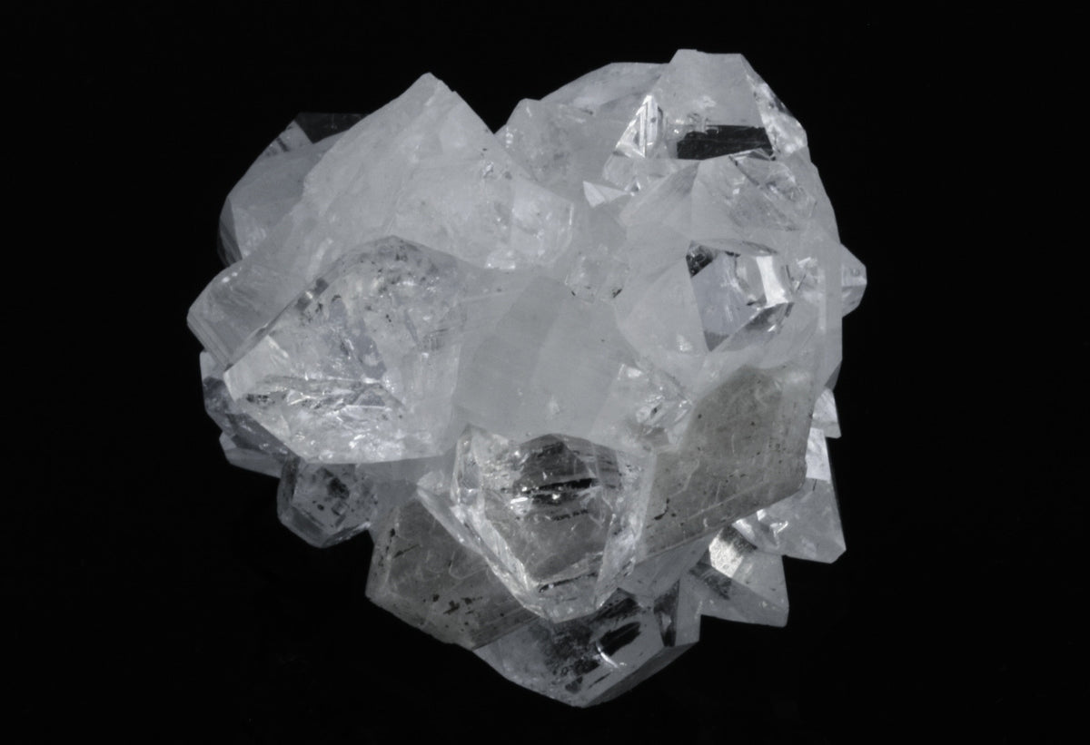 Apophyllite Crystal Cluster with Stilbite