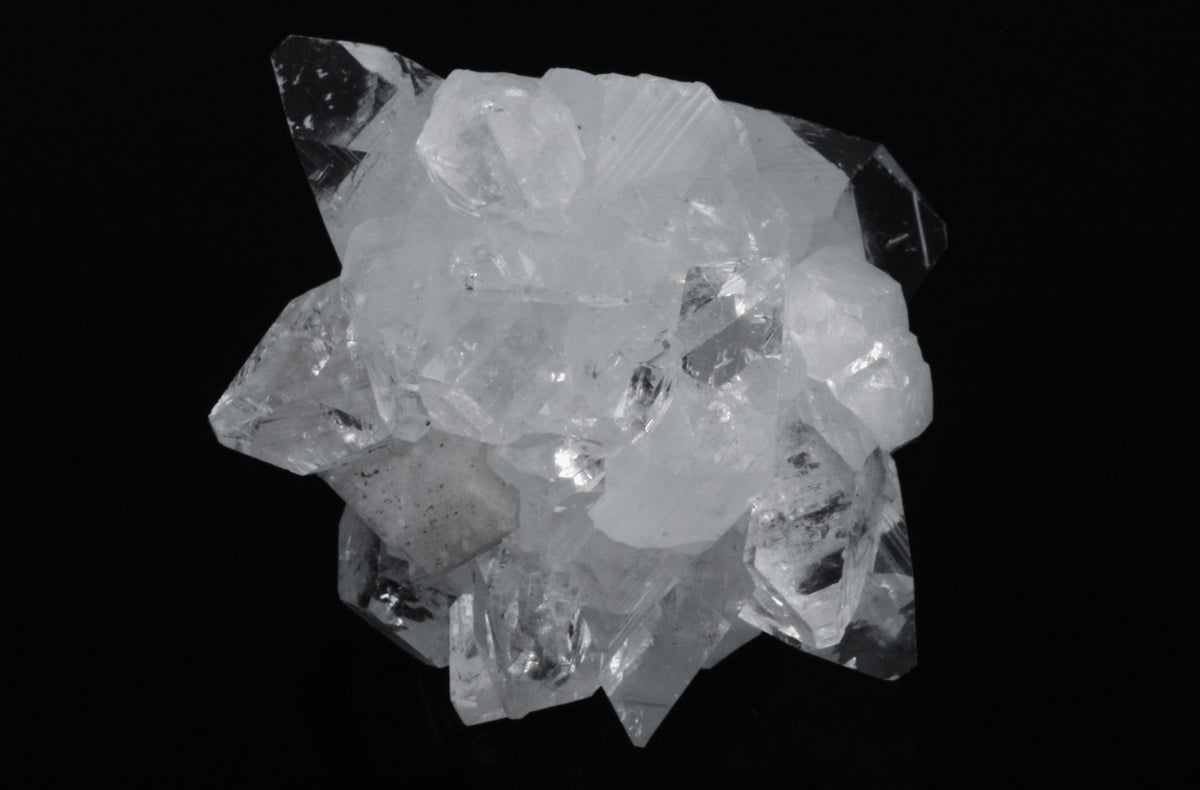 Apophyllite Crystal Cluster with Stilbite