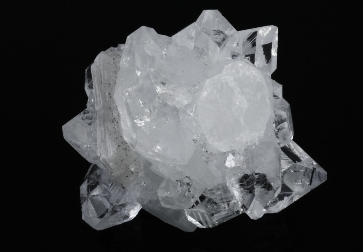 Apophyllite Crystal Cluster with Stilbite