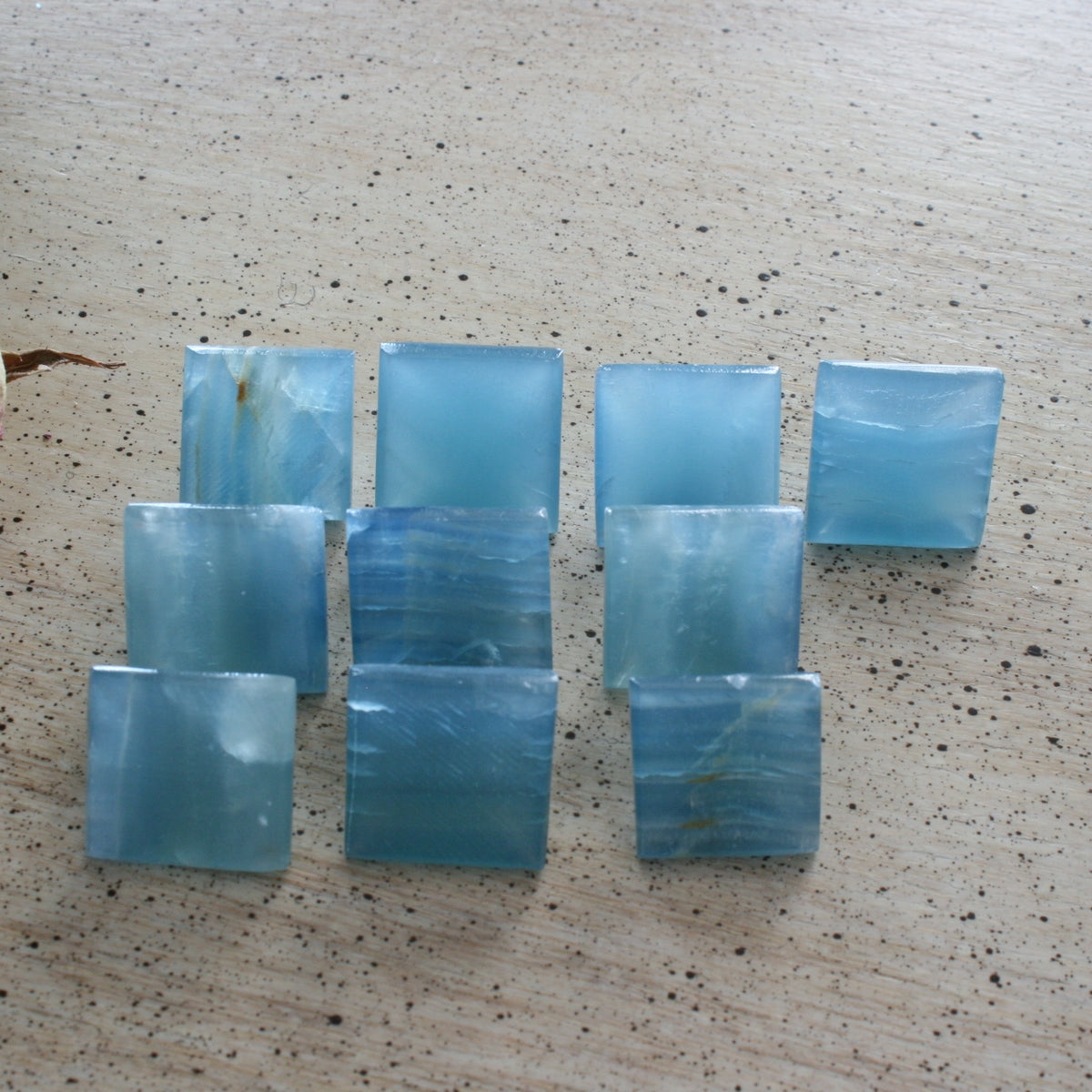 Blue Calcite / Blue Onyx Pyramid from Argentina, also called Lemurian Aquatine Calcite, SMPY2