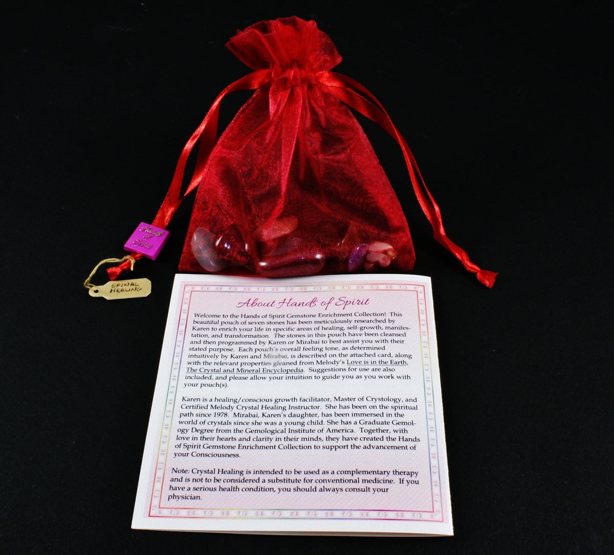 Spinal Healing Pouch with Reference Pamphlet