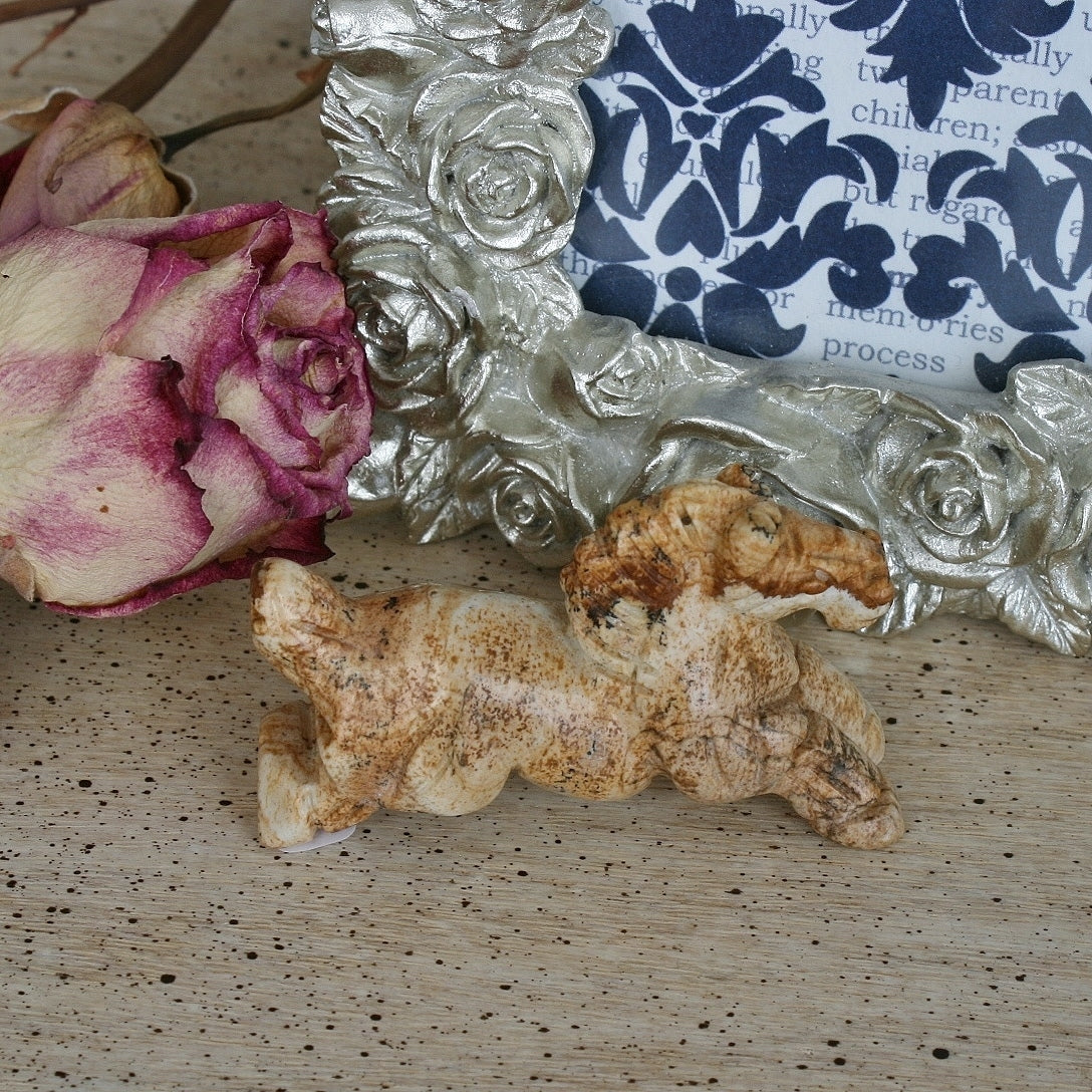 Picture Jasper Horse Carving, 41.2 gm