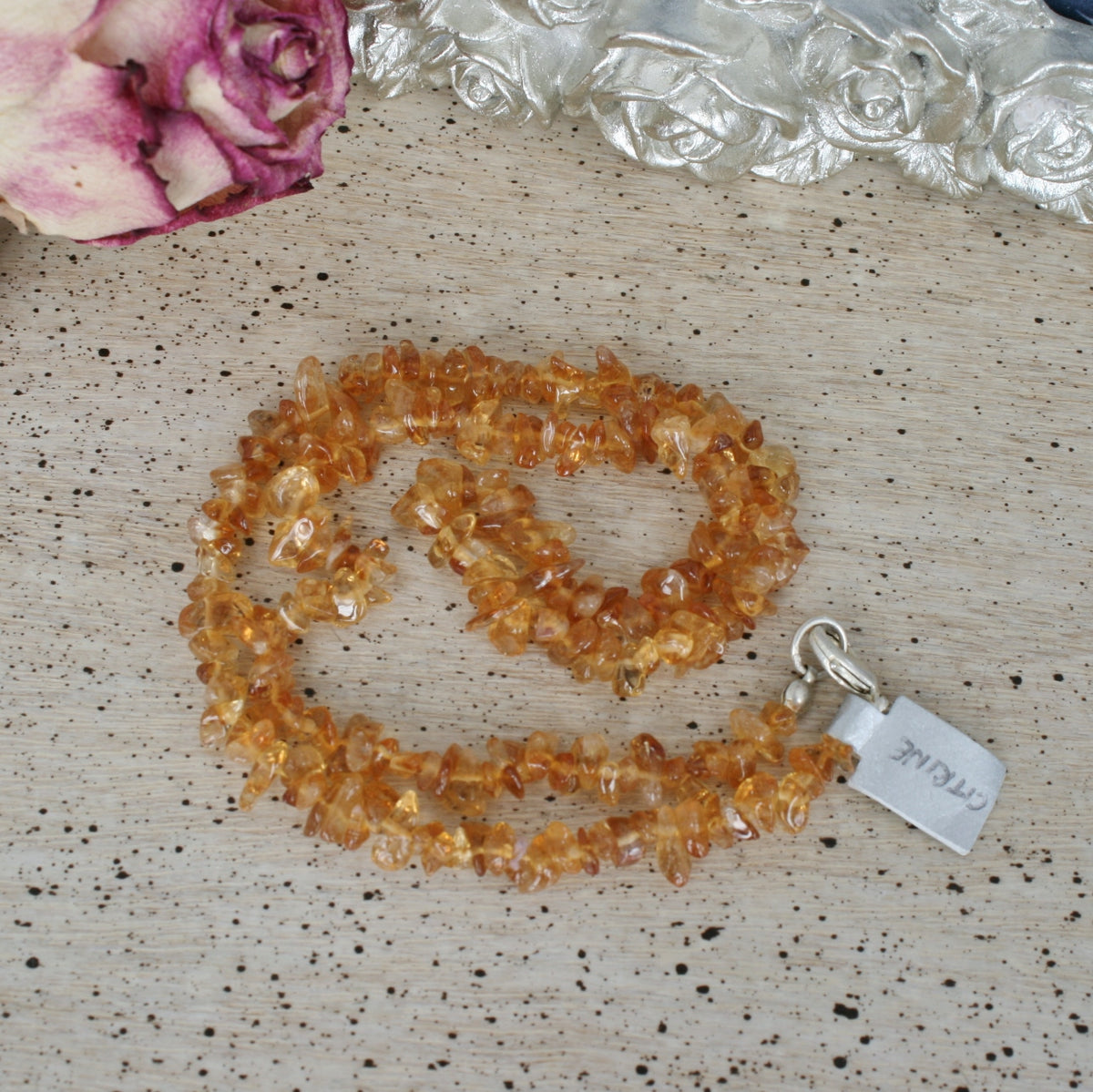 Citrine Chip Necklace