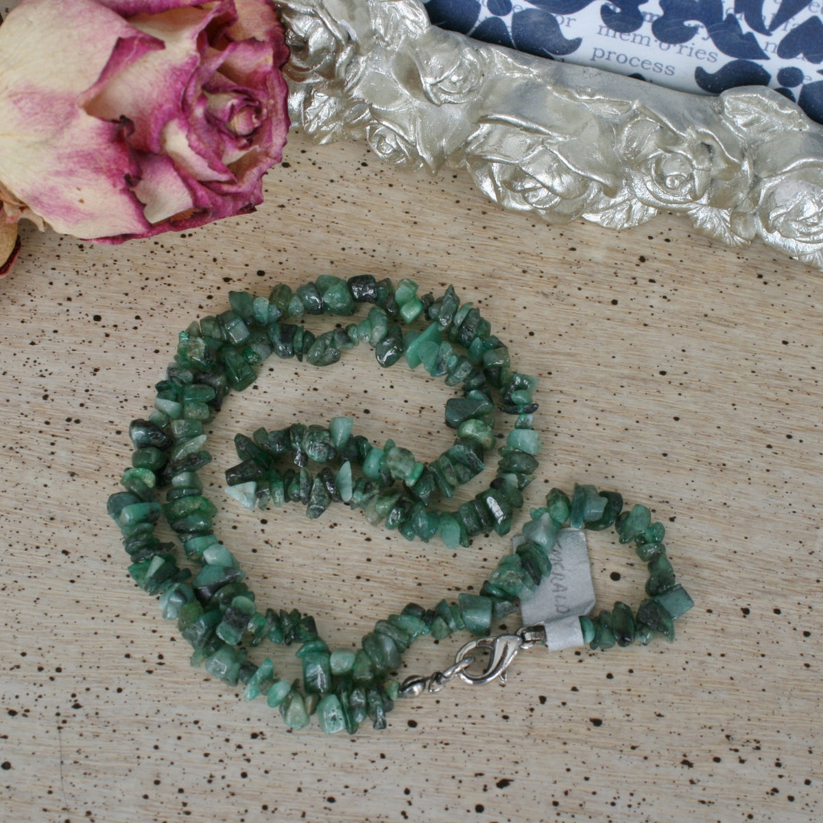 Emerald Chip Necklace