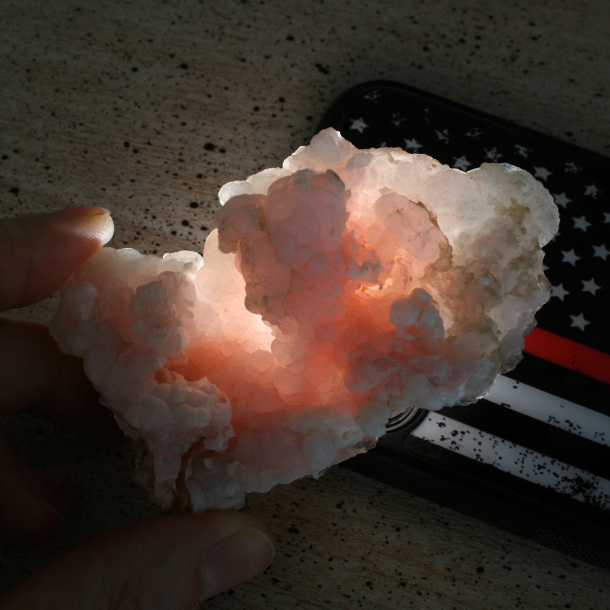 Pink Opal Crystal from Peru, 51.9grams