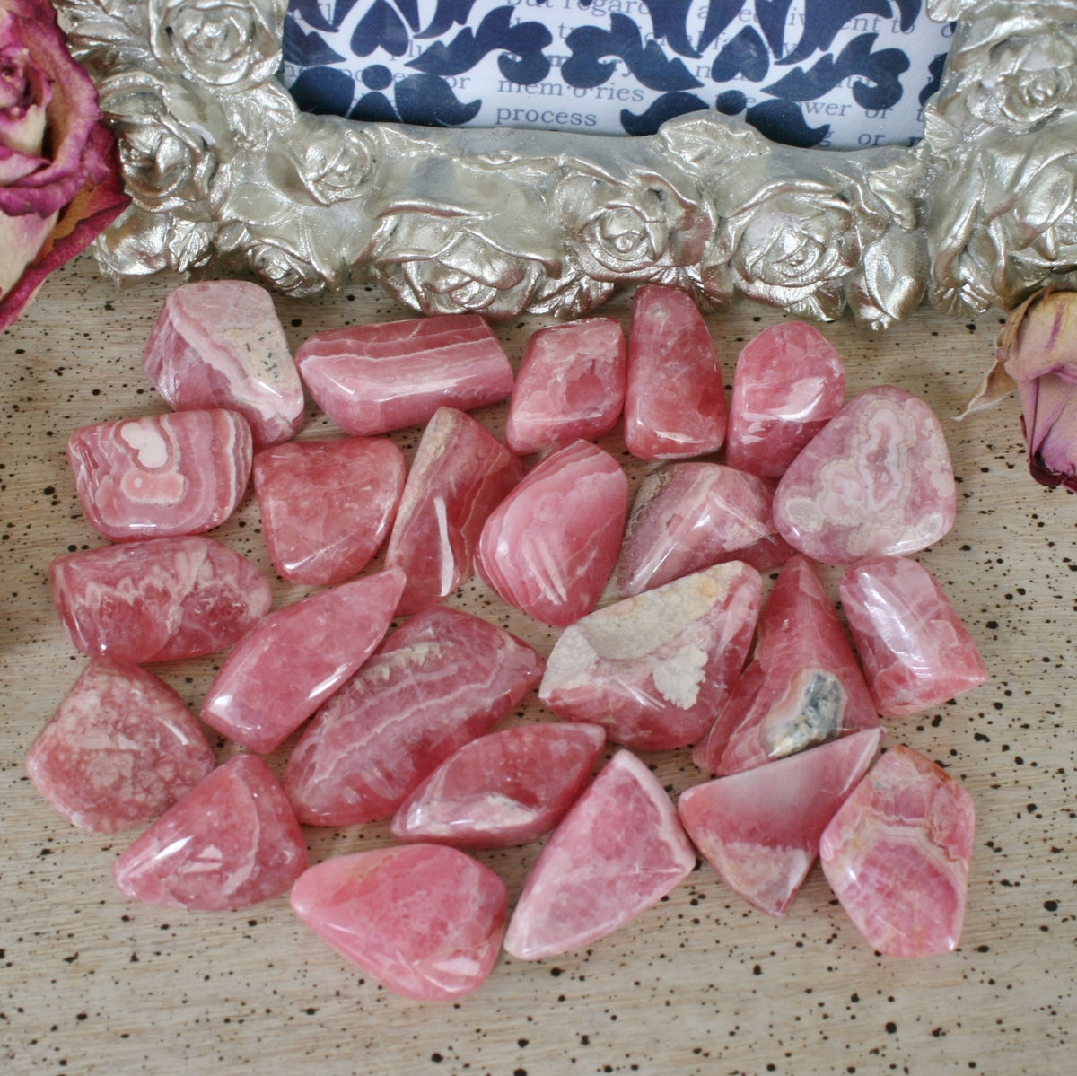 Hand Polished Rhodochrosite from Argentina, T2