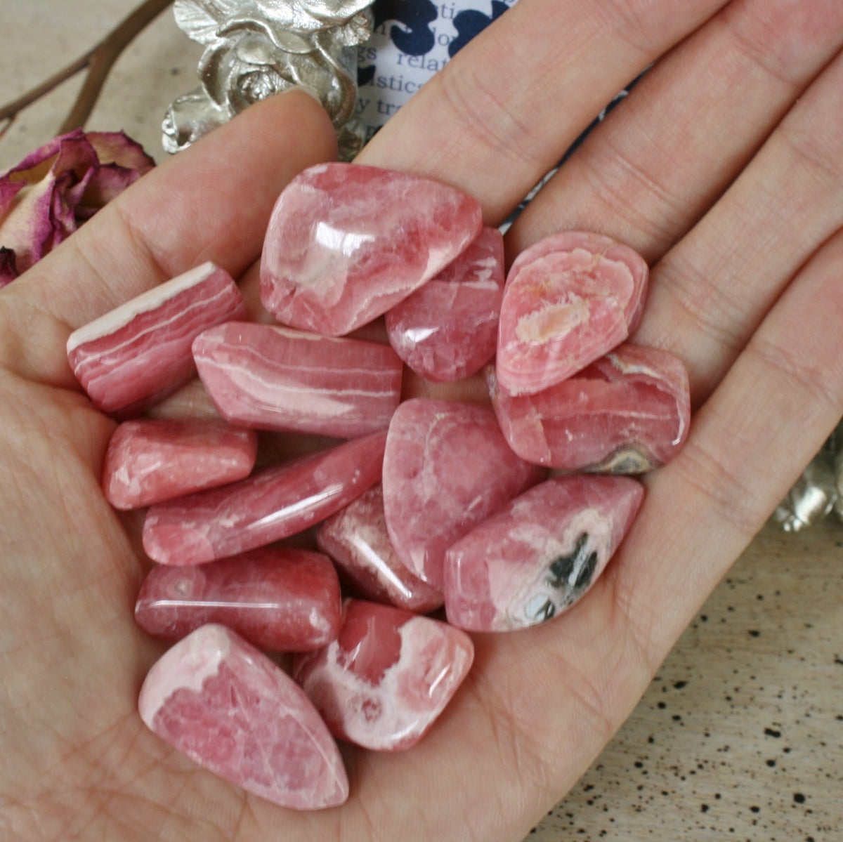 Hand Polished Rhodochrosite from Argentina, T2