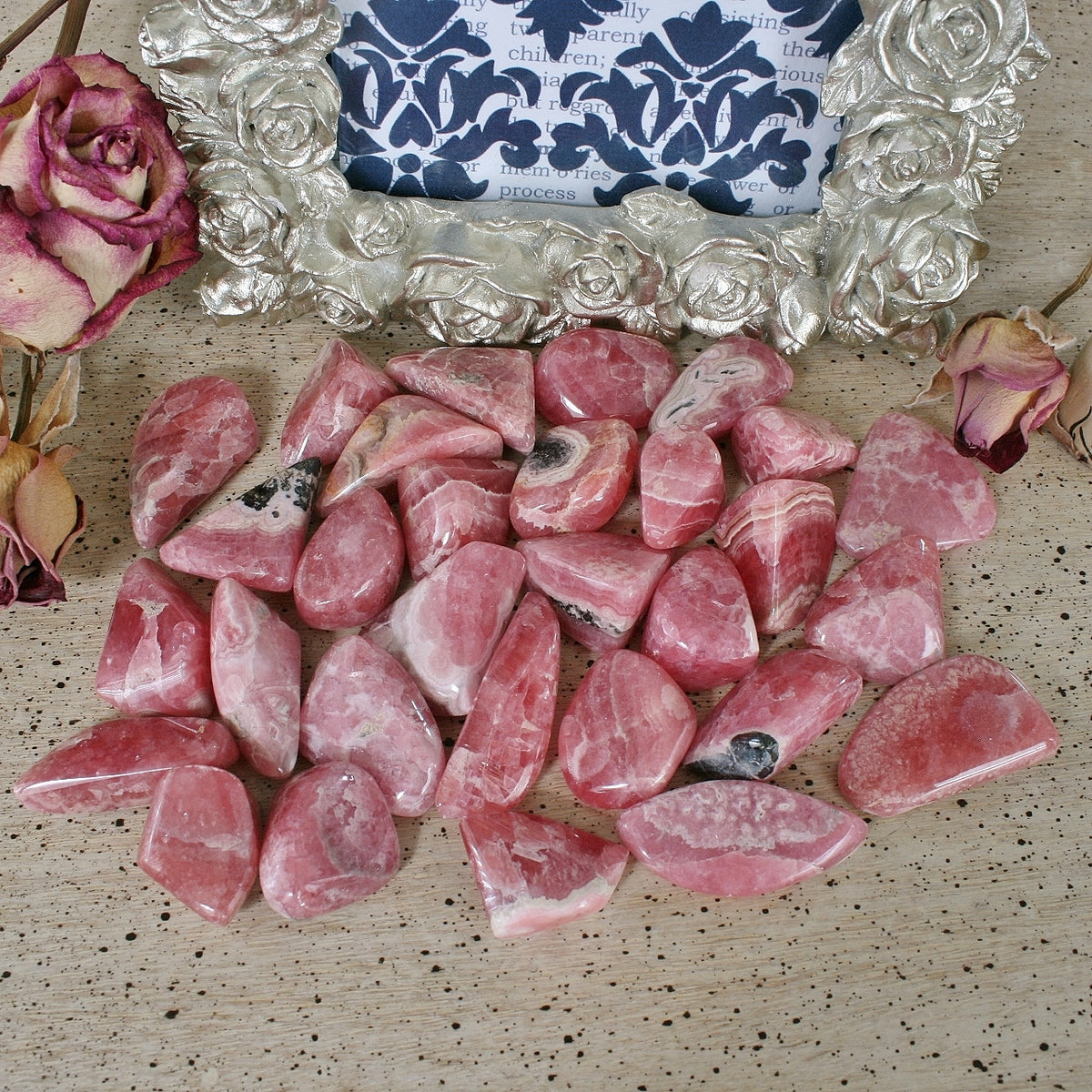 Hand Polished Rhodochrosite from Argentina, T3