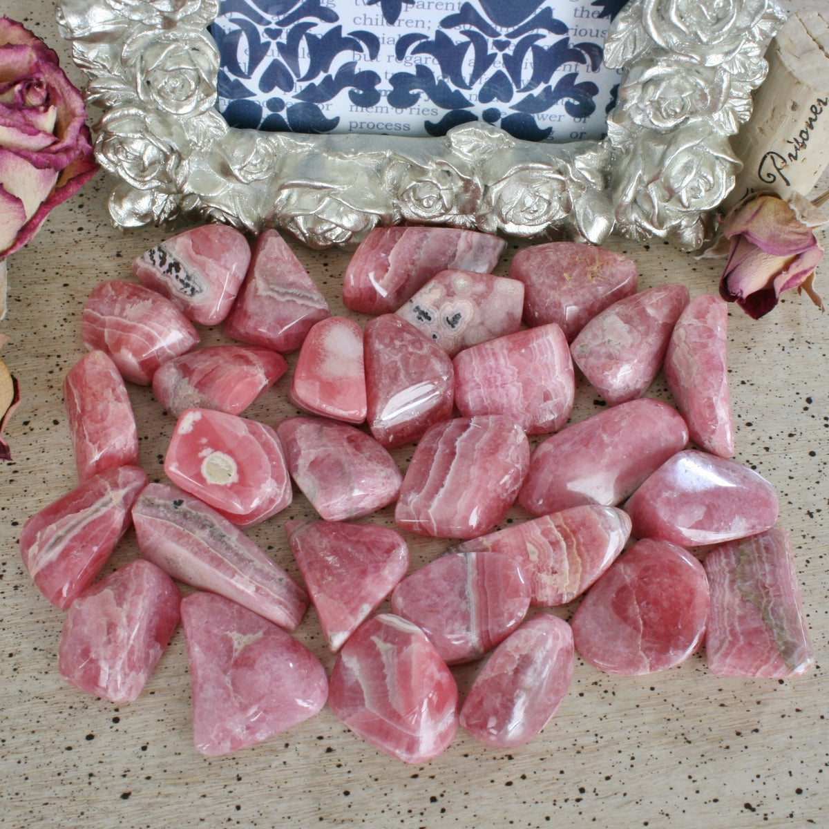Hand Polished Rhodochrosite from Argentina, T4