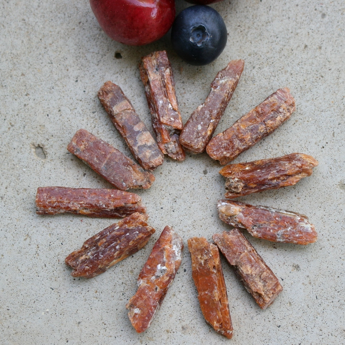 Gemmy Orange Kyanite Crystals, Stone, Healing Tools from Tanzania, 3 to 5 grams each
