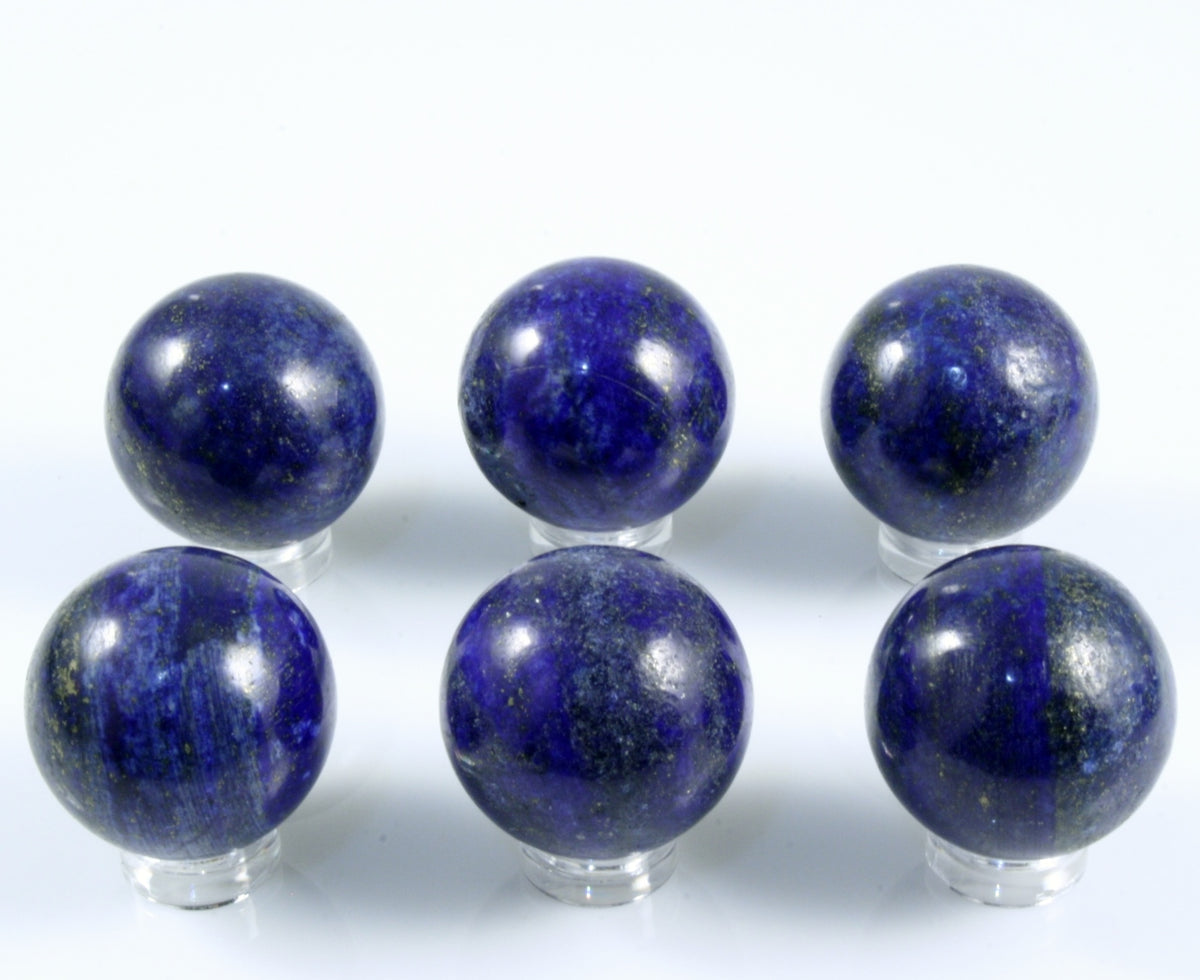 One Lapis Lazuli Sphere from Afghanistan, 1.19&quot;