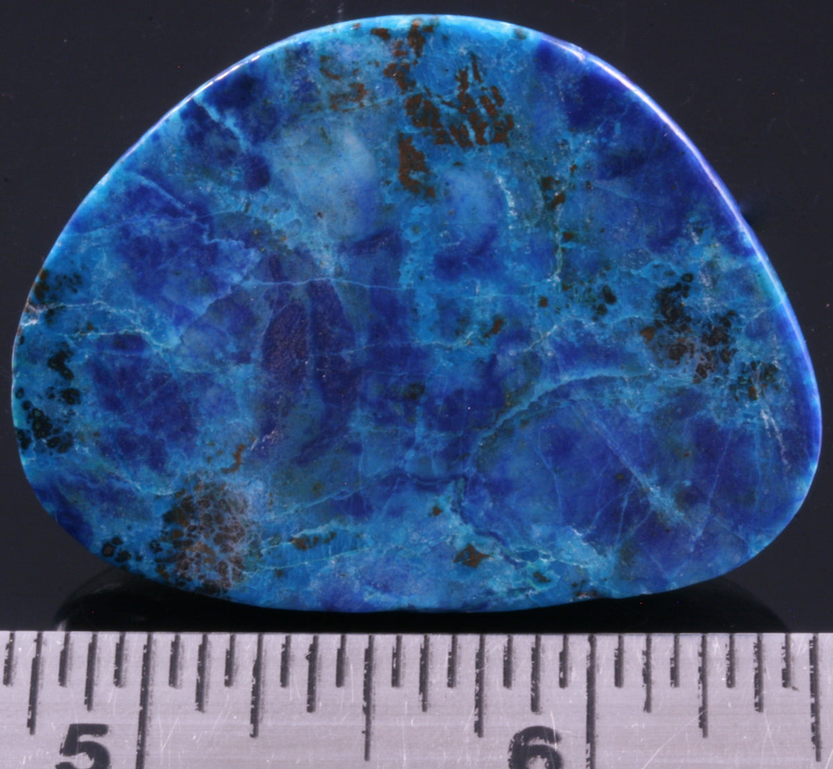 Chrysocolla &amp; Shattuckite Cabochon, 20.6g