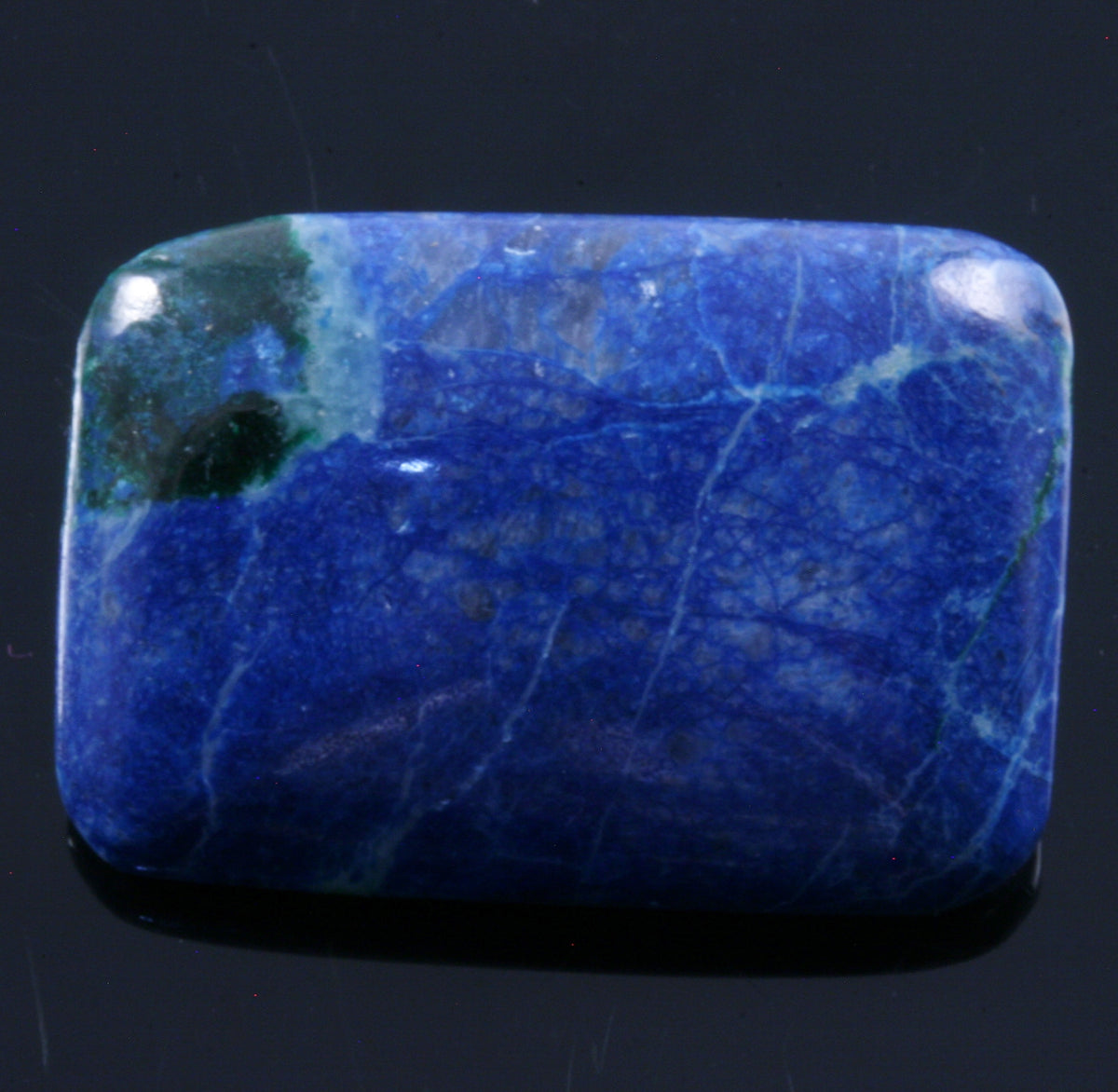 Shattuckite &amp; Chrysocolla Rectangle Cabochon, 7.5g