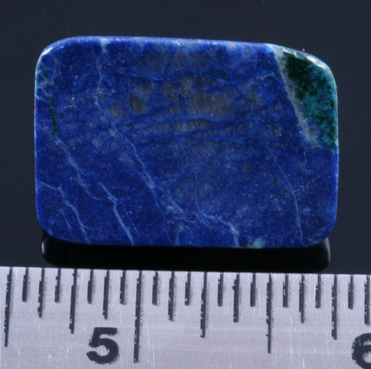 Shattuckite &amp; Chrysocolla Rectangle Cabochon, 7.5g