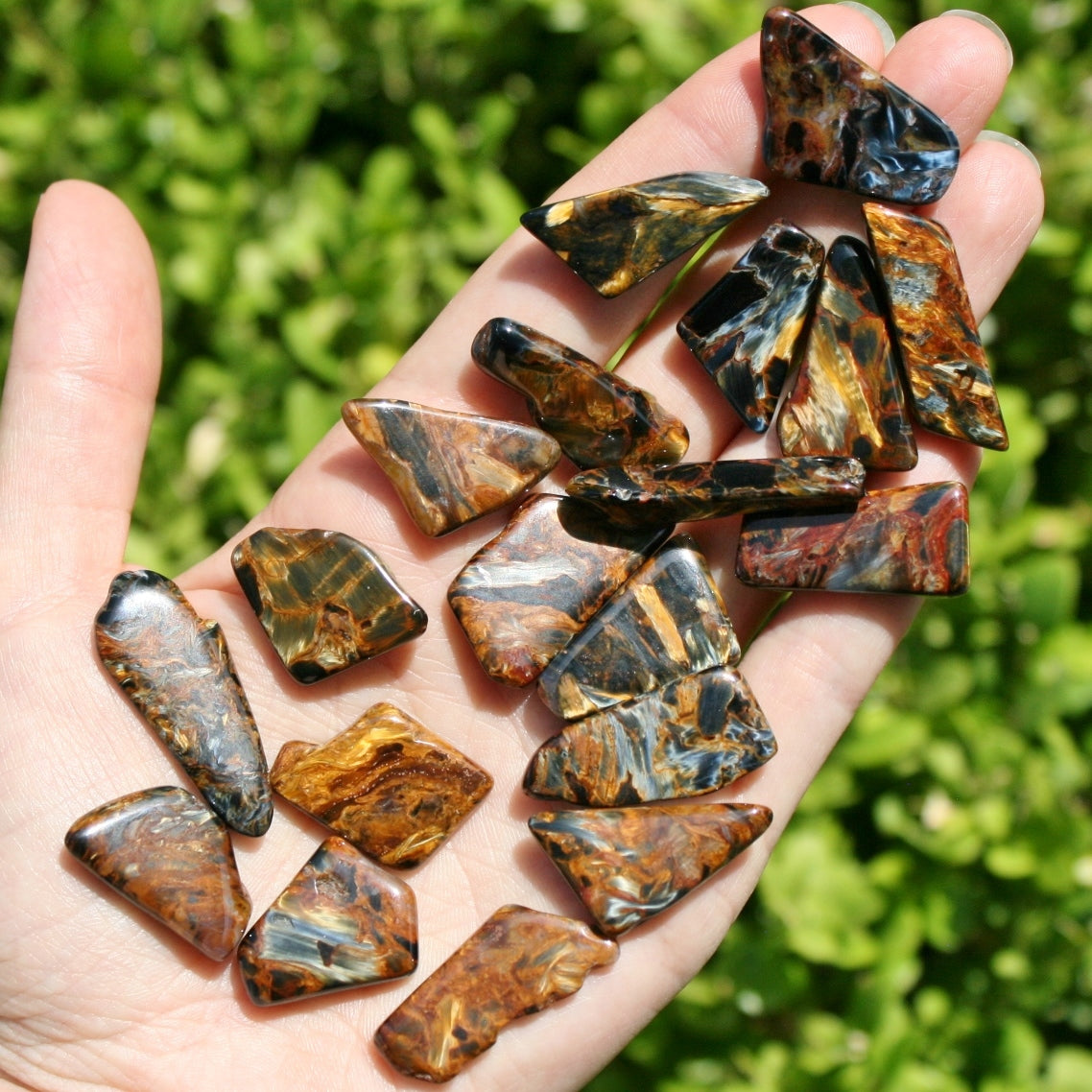 ONE Pietersite Chatoyant Tumbled Stones from Namibia, 2.5 - 3.5 grams each