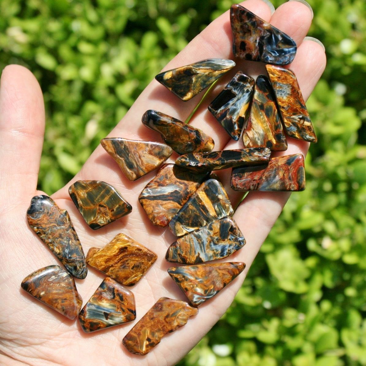 ONE Pietersite Chatoyant Tumbled Stones from Namibia, 2.5 - 3.5 grams each