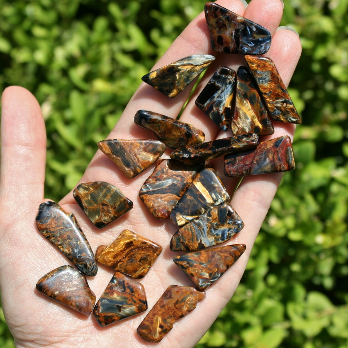 ONE Pietersite Chatoyant Tumbled Stones from Namibia, 2.5 - 3.5 grams each