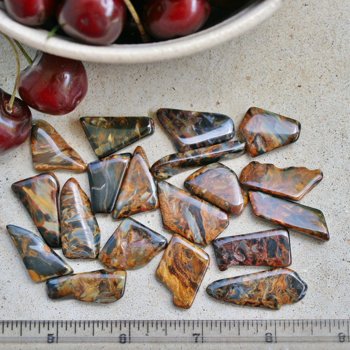 ONE Pietersite Chatoyant Tumbled Stones from Namibia, 2.5 - 3.5 grams each