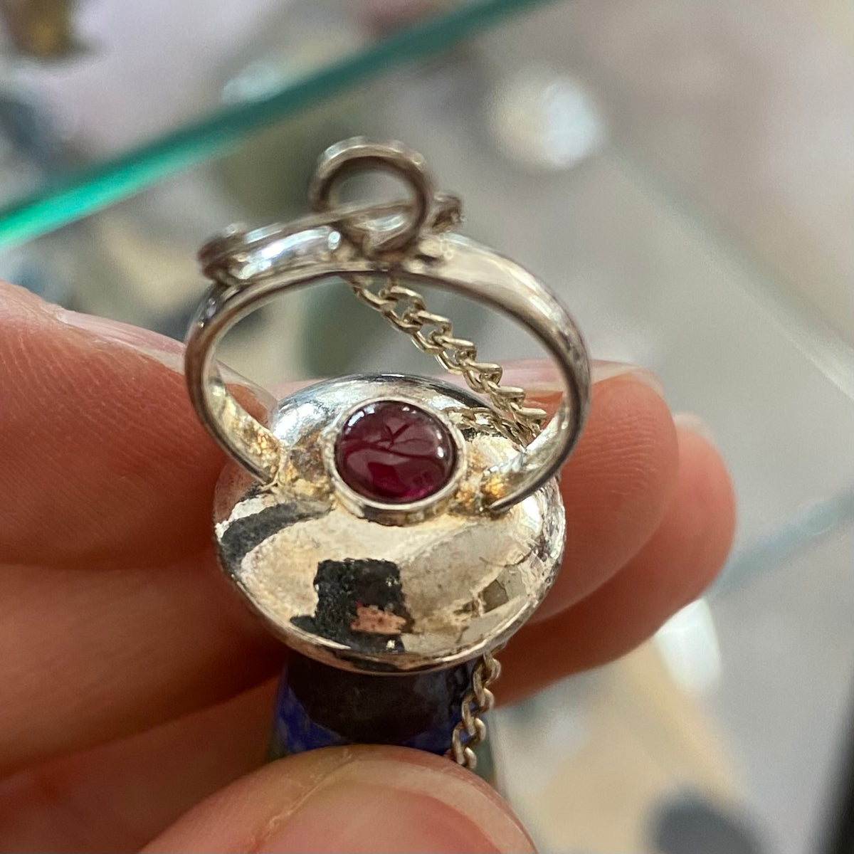 Chakra Pendulum with Garnet Top